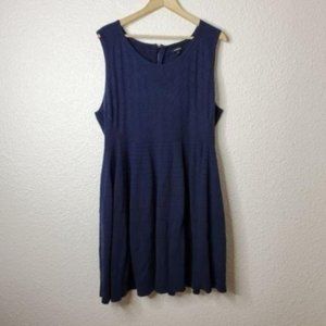 Torrid Navy Mixed Stitch Sweater Dress